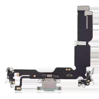 Ladebuchse Flexkabel für iPhone 15 Plus (Aftermarket Plus) (Green (Grün))