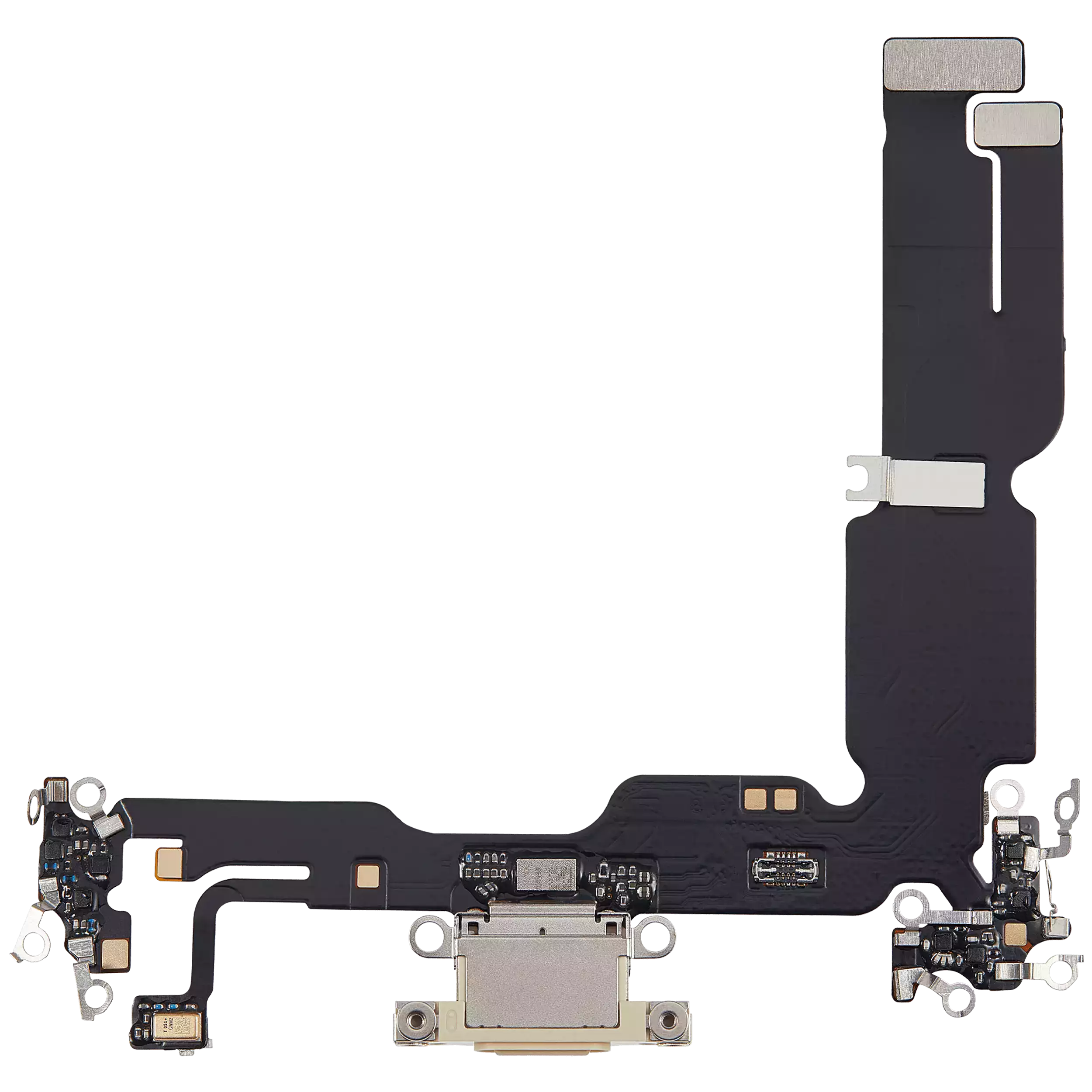 Ladebuchse Flexkabel für iPhone 15 Plus (Aftermarket Plus) (Yellow) – Bild 3