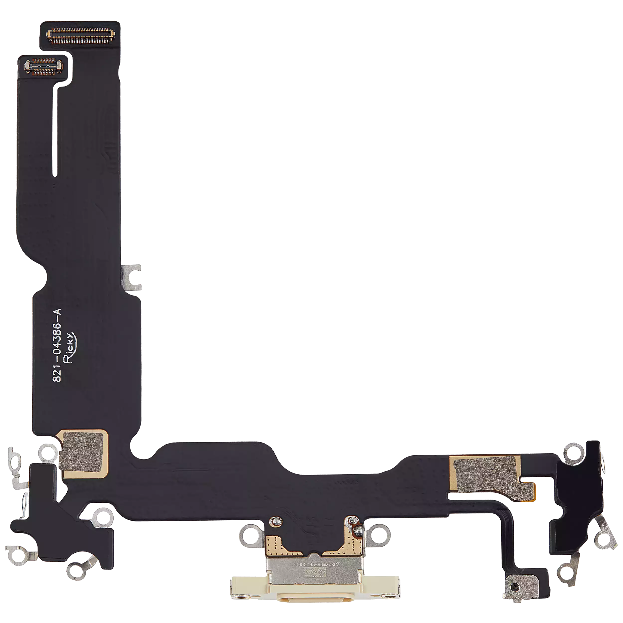 Ladebuchse Flexkabel für iPhone 15 Plus (Aftermarket Plus) (Yellow) – Bild 4