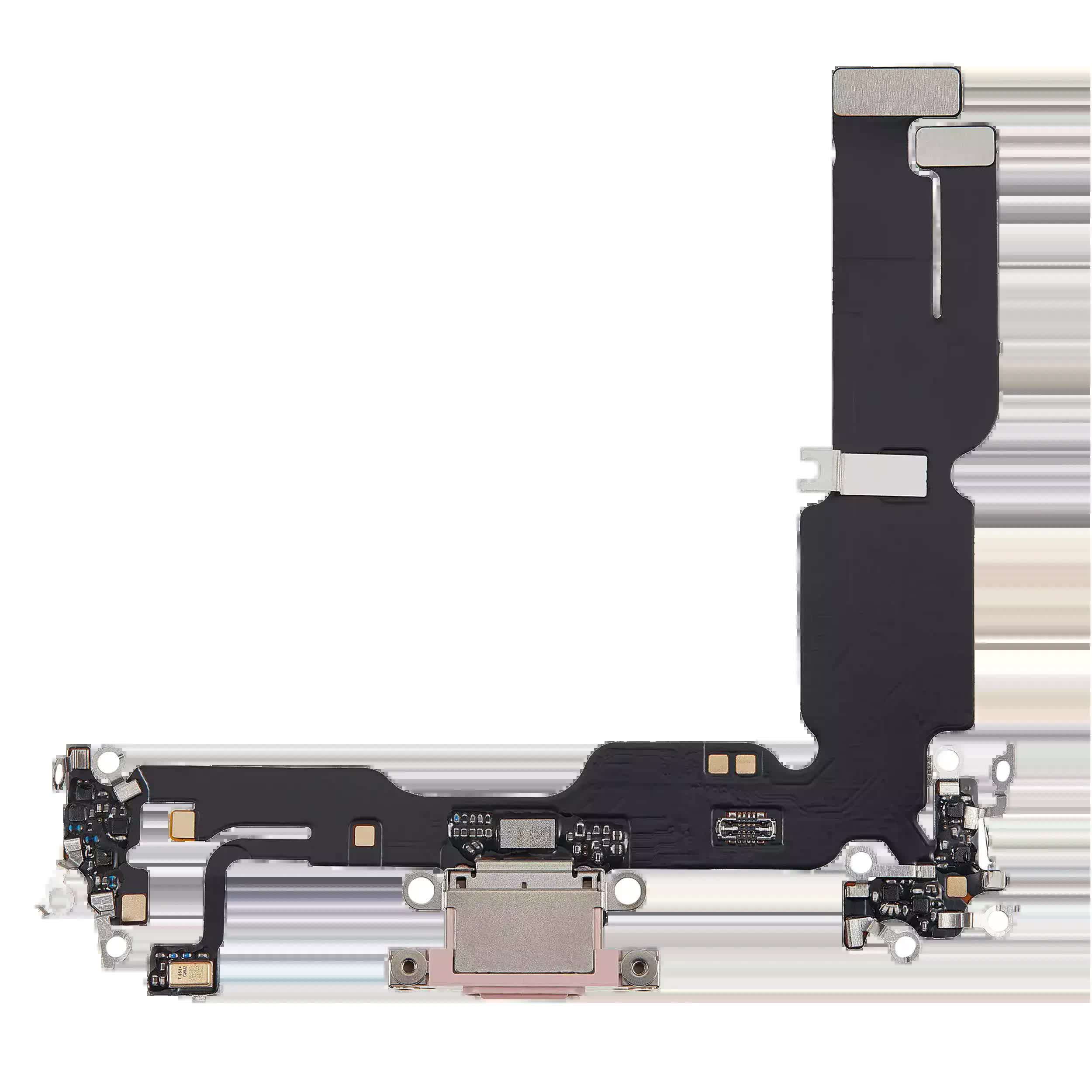 Ladebuchse Flexkabel für iPhone 15 Plus (Aftermarket Plus) (Pink (Rosa))