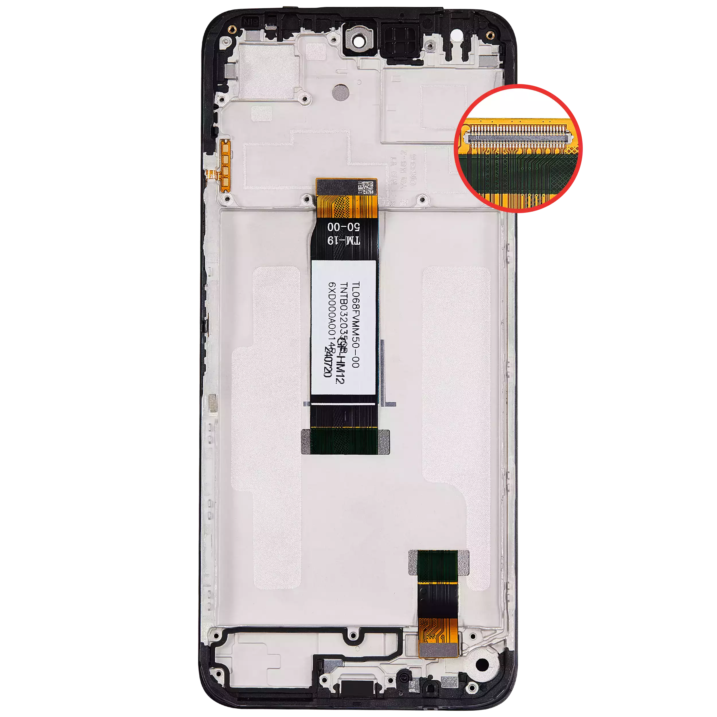 LCD Display mit Rahmen für Xiaomi Redmi 13 4G / Redmi 13 5G / Note 13R (Aftermarket Plus) – Bild 4
