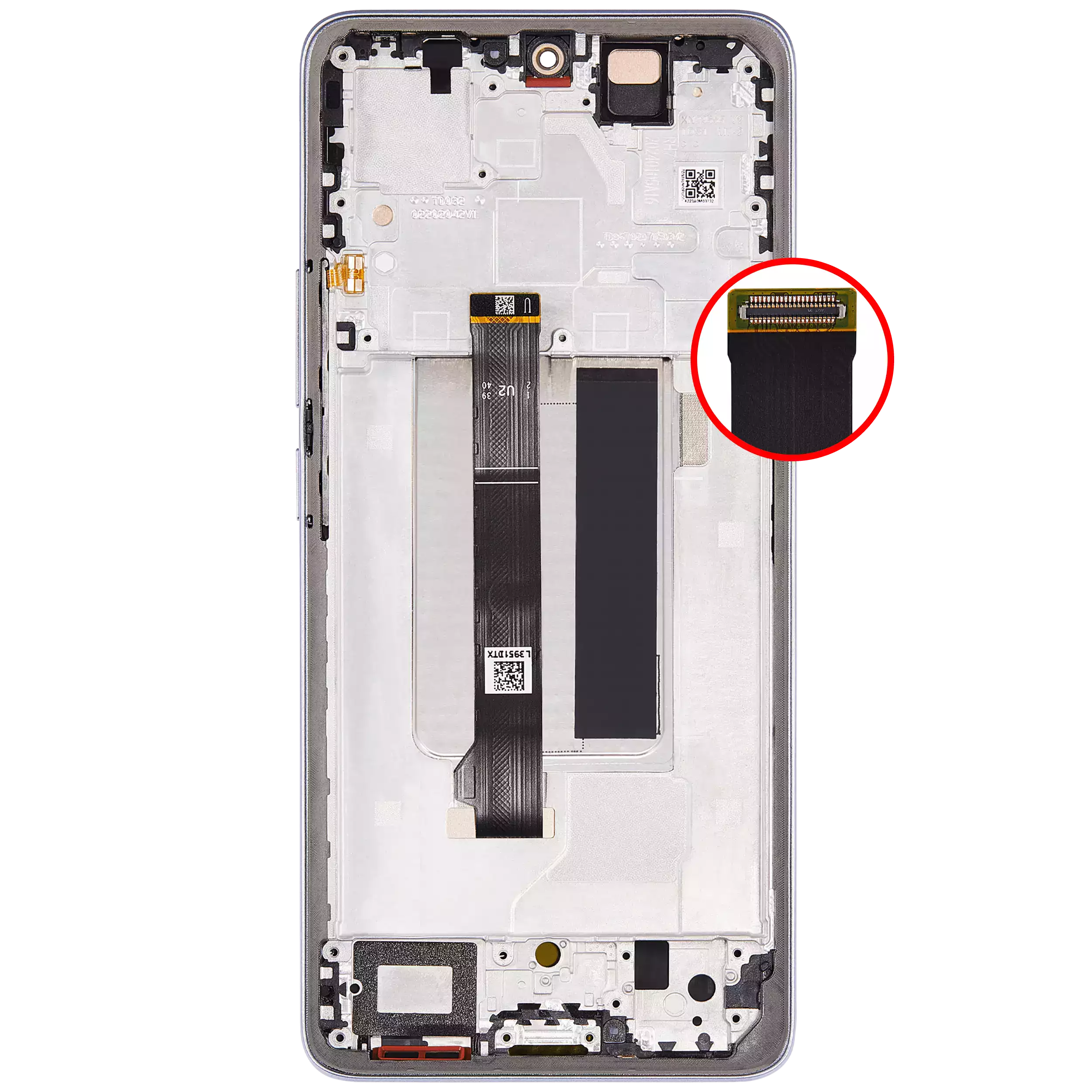 OLED Display mit Rahmen für Xiaomi Redmi Note 13 Pro Plus (professionell aufgearbeitet) (Purple (Violett)) – Bild 4