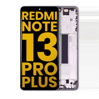 OLED Display mit Rahmen für Xiaomi Redmi Note 13 Pro Plus (professionell aufgearbeitet) (Purple (Violett))
