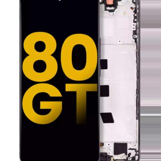 OLED Display mit Rahmen für Honor 80 GT (professionell aufgearbeitet) (Black (Schwarz))
