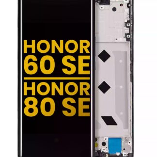 OLED Display mit Rahmen für Honor 60 SE / 80 SE (professionell aufgearbeitet) (Black (Schwarz))