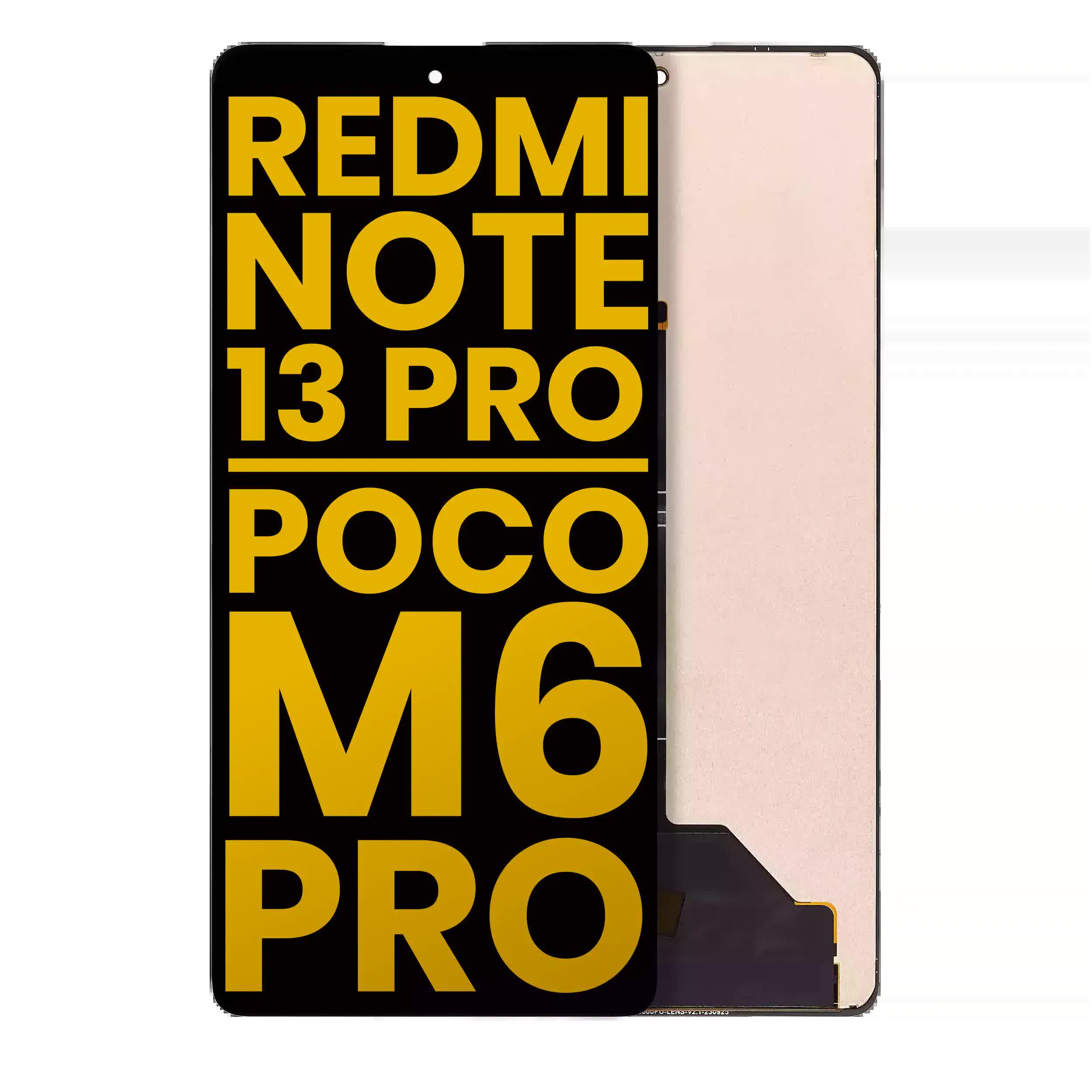 OLED Display ohne Rahmen für Xiaomi Redmi Note 13 Pro 4G / Xiaomi Poco M6 Pro 4G / Xiaomi Redmi Note 14S (professionell aufgearbeitet)