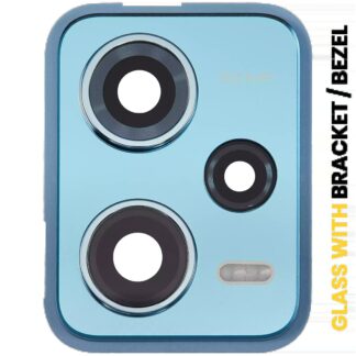 Rückkamera-Glas mit Halterung / Blende für Xiaomi Redmi Note 12 Pro 5G (Blue (Blau))