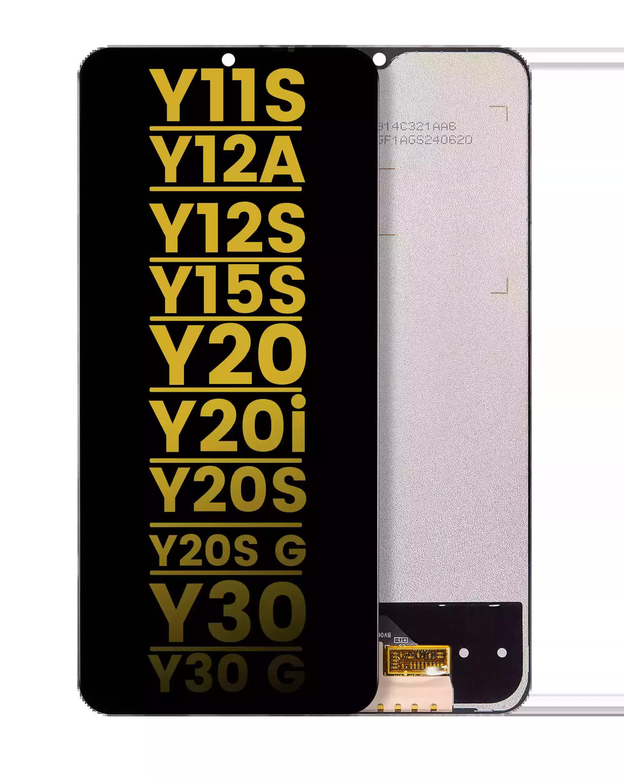 LCD Display ohne Rahmen für Vivo Y11s / Y12a / Y12s / Y15s / Y20 / Y20i / Y20s / Y20s G / Y30 / Y30g (professionell aufgearbeitet)