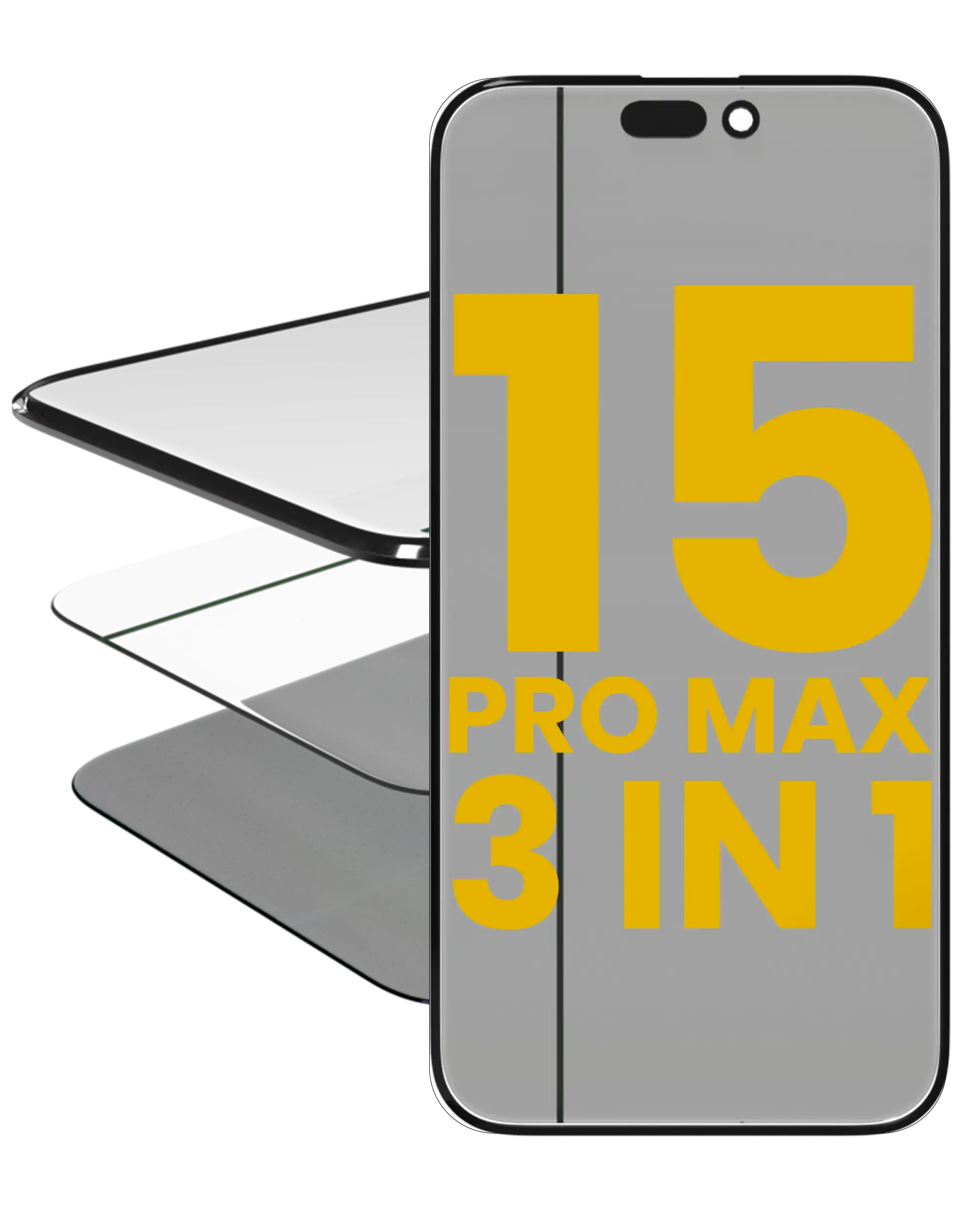 Rahmen einzeln für iPhone 15 Pro Max (5er-Pack) (OCA Master) – Bild 3