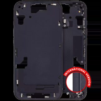 Mittelrahmen mit Kleinteilen für iPhone 15 (EU / globale Version) (Aftermarket Plus) (Black (Schwarz))