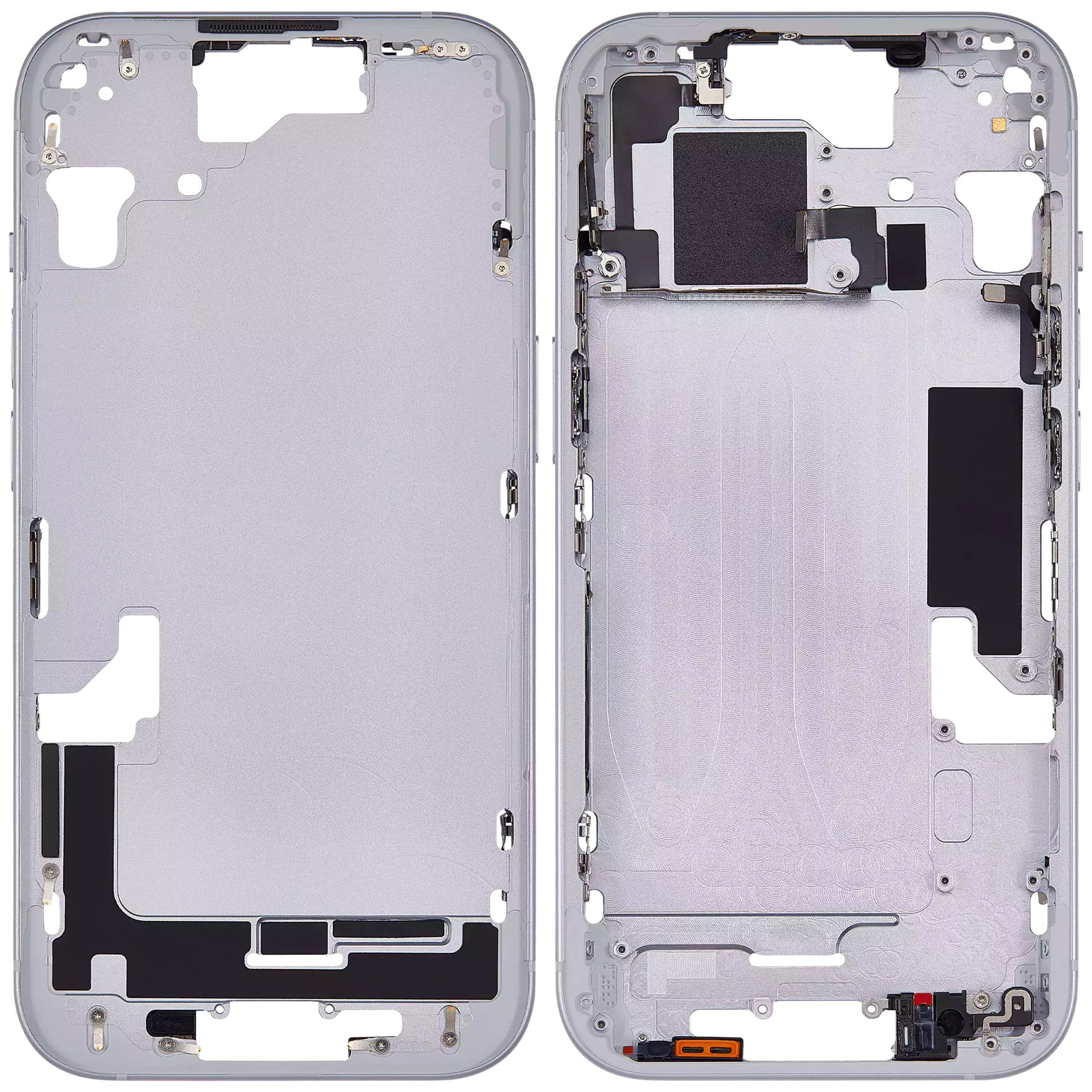 Mittelrahmen mit Kleinteilen für iPhone 15 (EU / globale Version) (Aftermarket Plus) (Blue (Blau)) – Bild 2