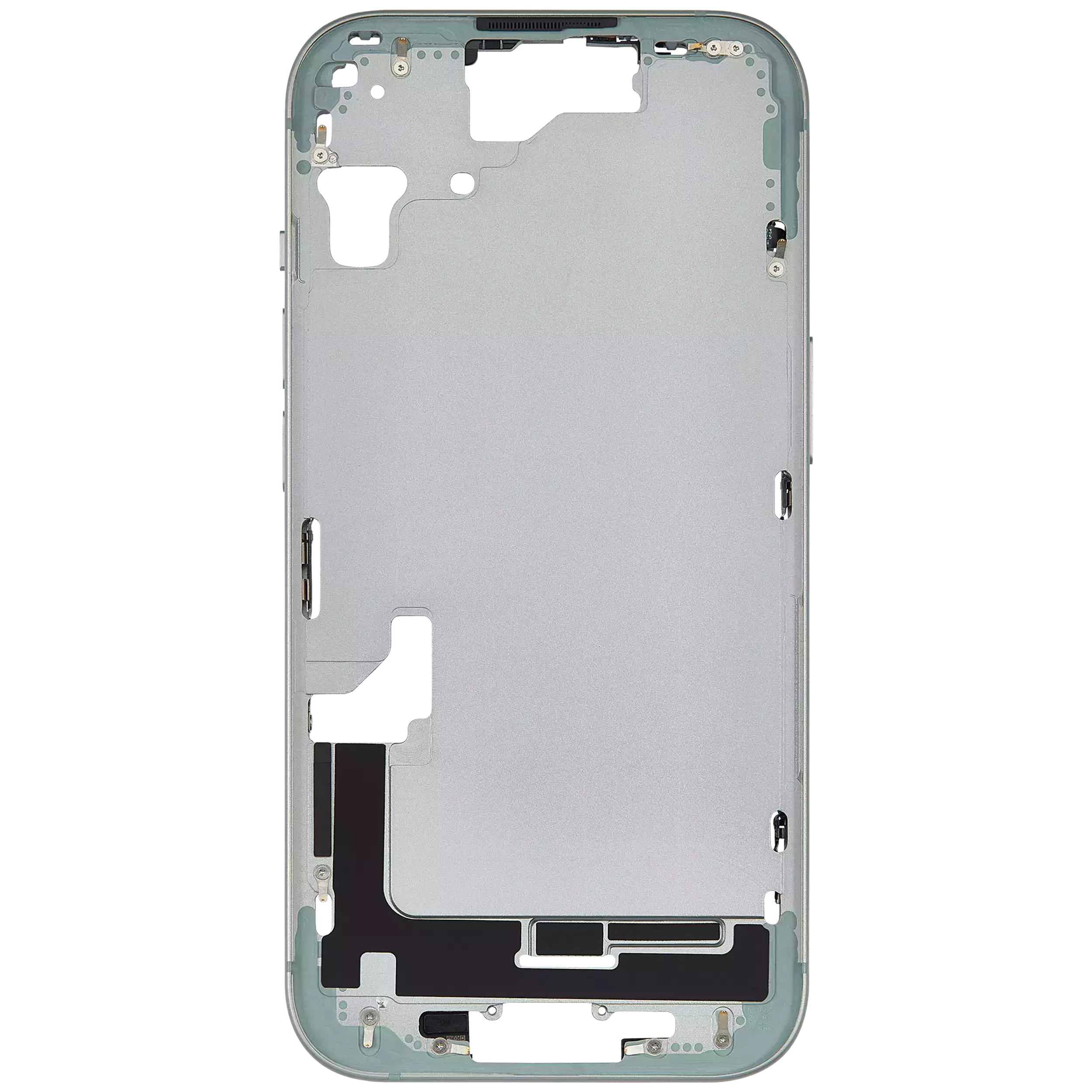 Mittelrahmen mit Kleinteilen für iPhone 15 (EU / globale Version) (Aftermarket Plus) (Green (Grün)) – Bild 3