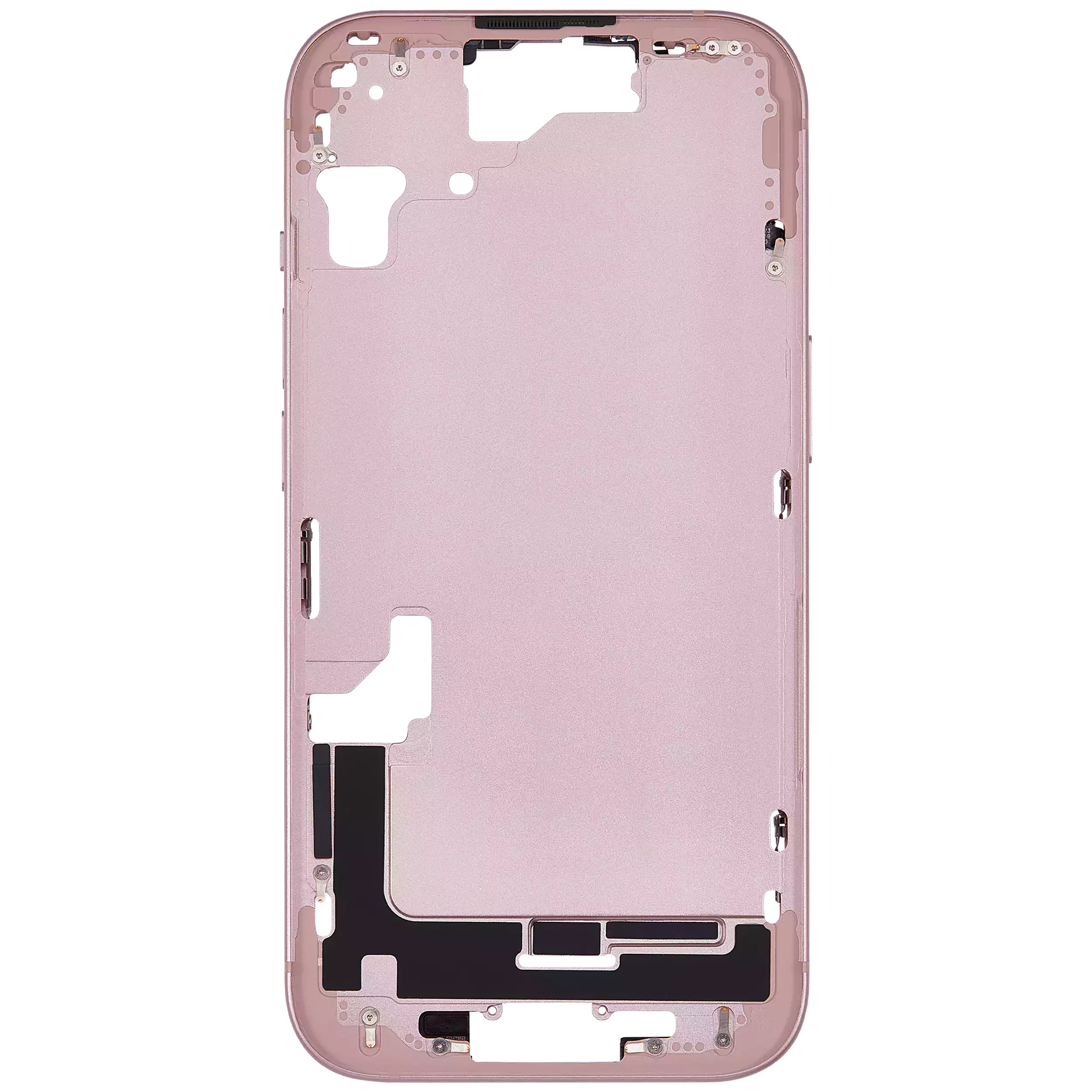Mittelrahmen mit Kleinteilen für iPhone 15 (EU / globale Version) (Aftermarket Plus) (Pink (Rosa)) – Bild 3