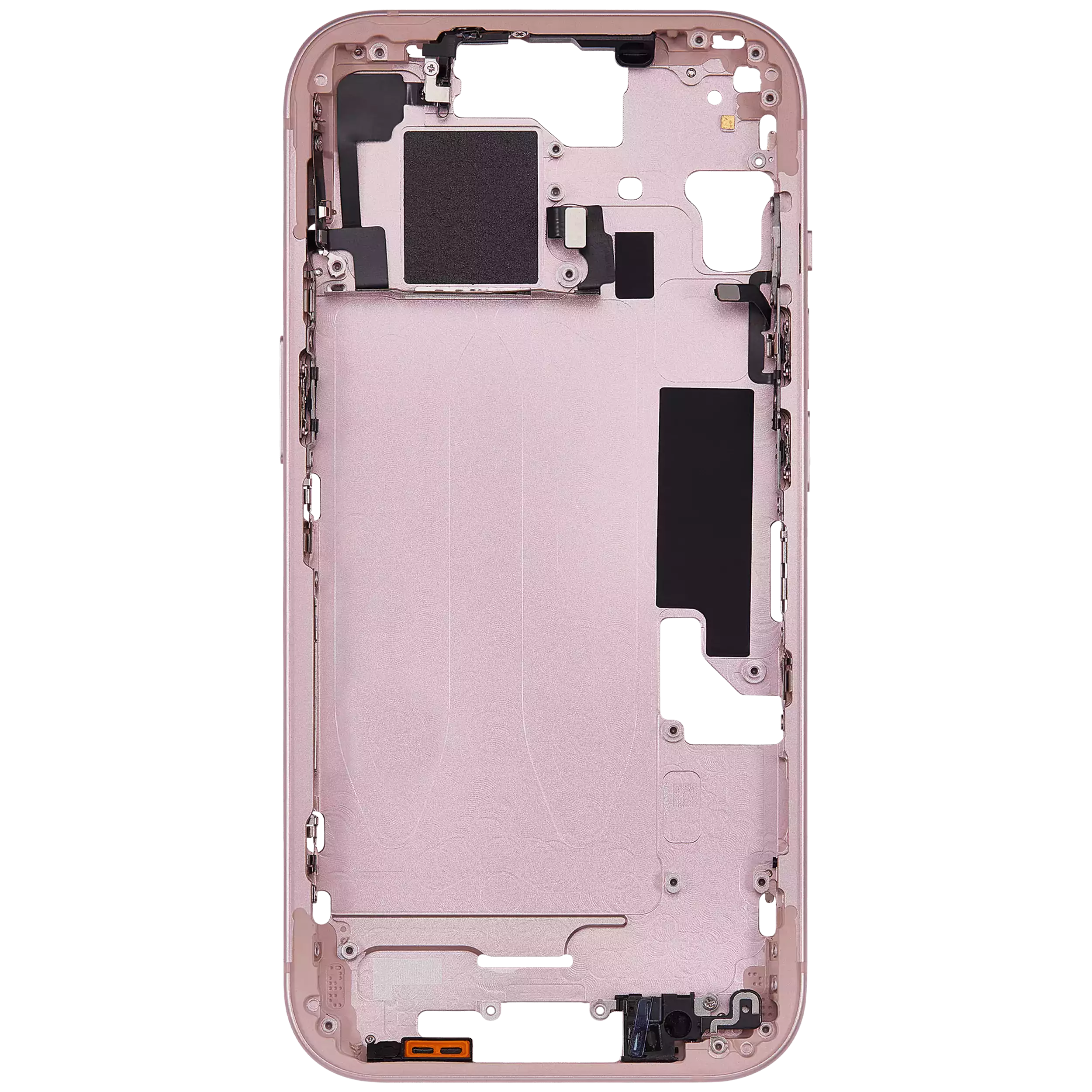 Mittelrahmen mit Kleinteilen für iPhone 15 (EU / globale Version) (Aftermarket Plus) (Pink (Rosa)) – Bild 4