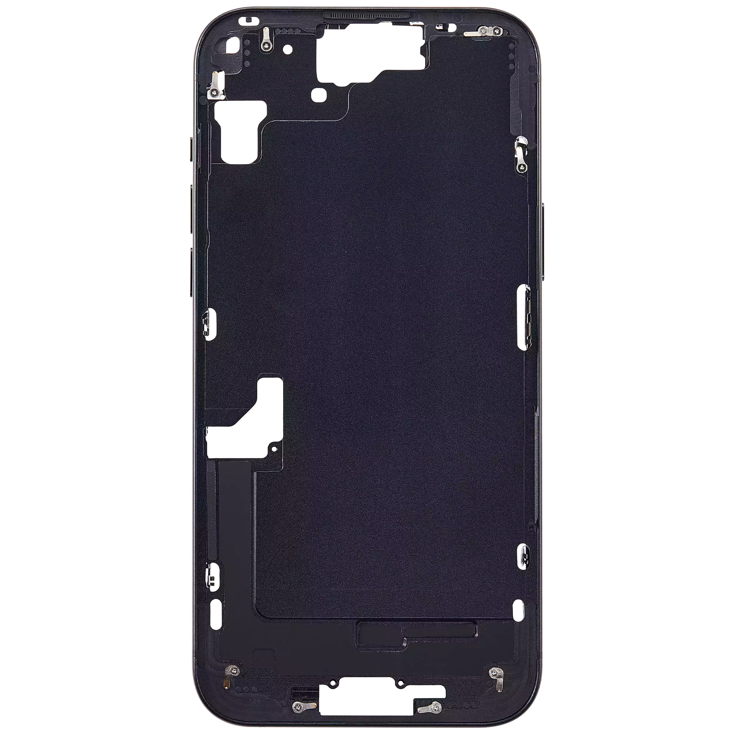 Mittelrahmen mit Kleinteilen für iPhone 15 Plus (EU / globale Version) (Aftermarket Plus) (Black (Schwarz)) – Bild 4
