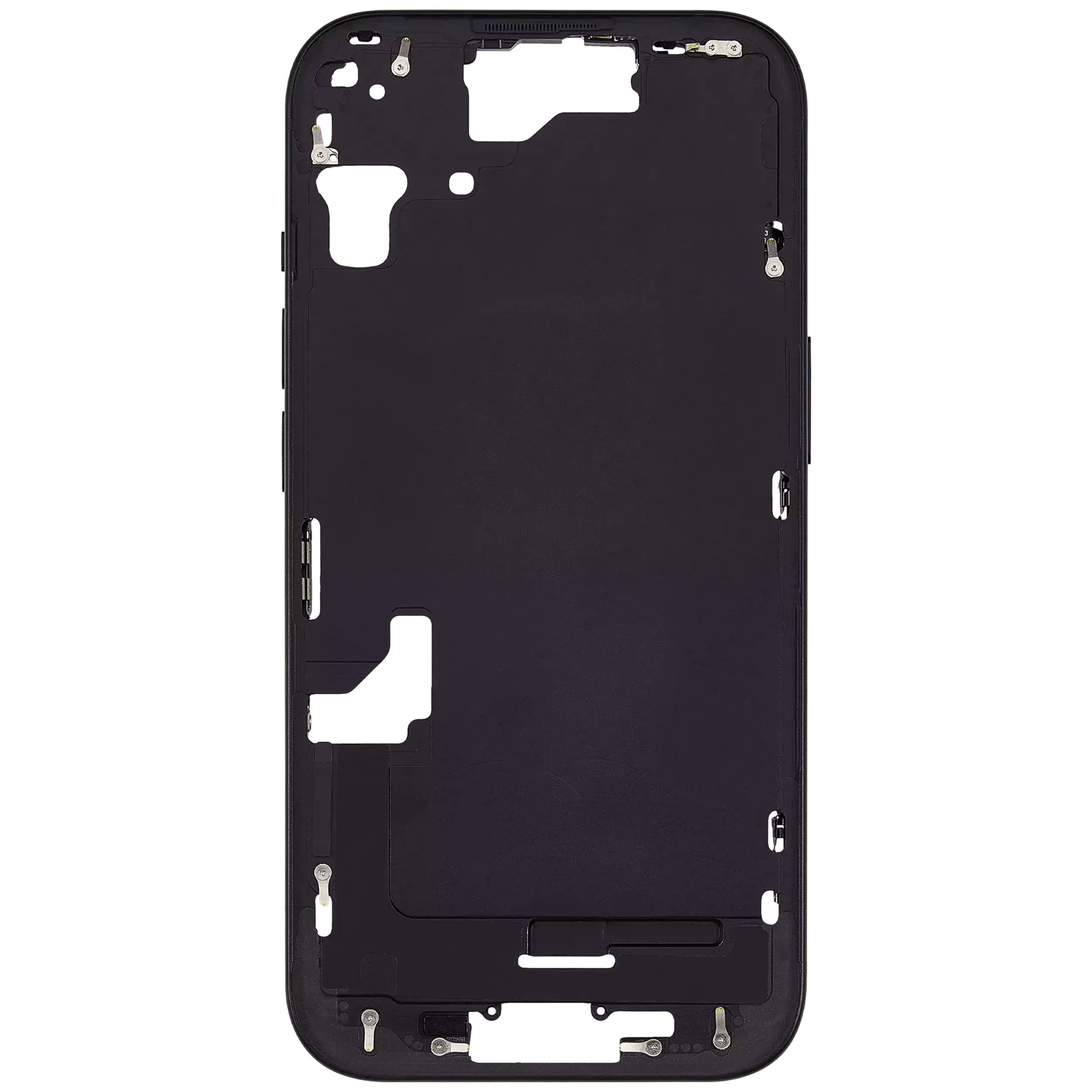 Mittelrahmen mit Kleinteilen für iPhone 15 (US-Version) (Aftermarket Plus) (Black (Schwarz)) – Bild 3