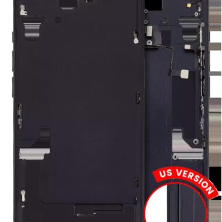Mittelrahmen mit Kleinteilen für iPhone 15 (US-Version) (Aftermarket Plus) (Black (Schwarz))