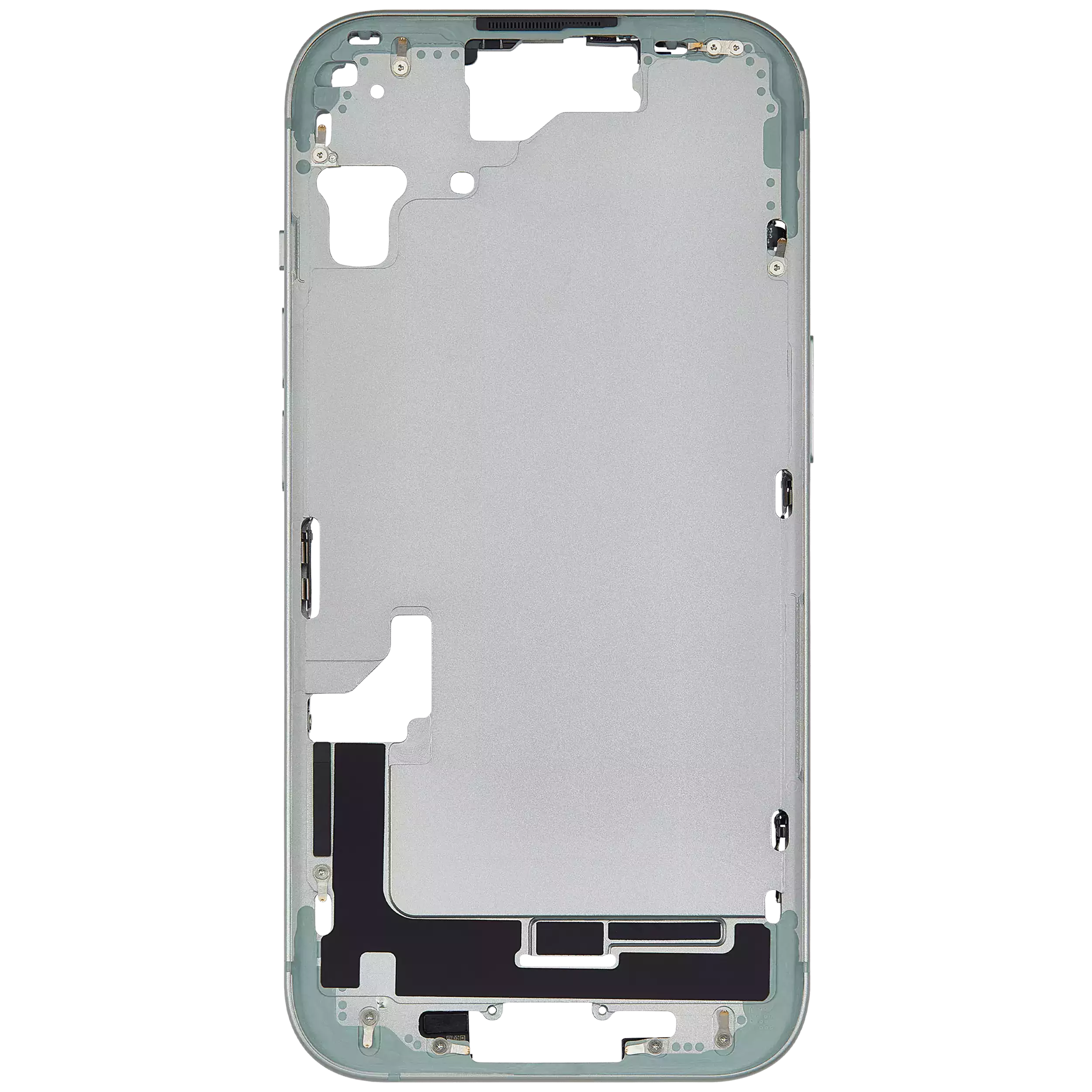 Mittelrahmen mit Kleinteilen für iPhone 15 (US-Version) (Aftermarket Plus) (Green (Grün)) – Bild 3