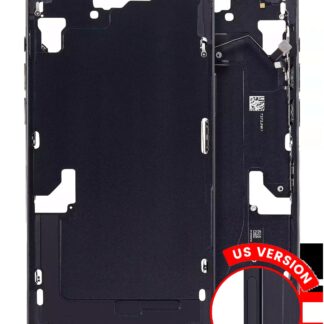Mittelrahmen mit Kleinteilen für iPhone 15 Plus (US-Version) (Aftermarket Plus) (Black (Schwarz))