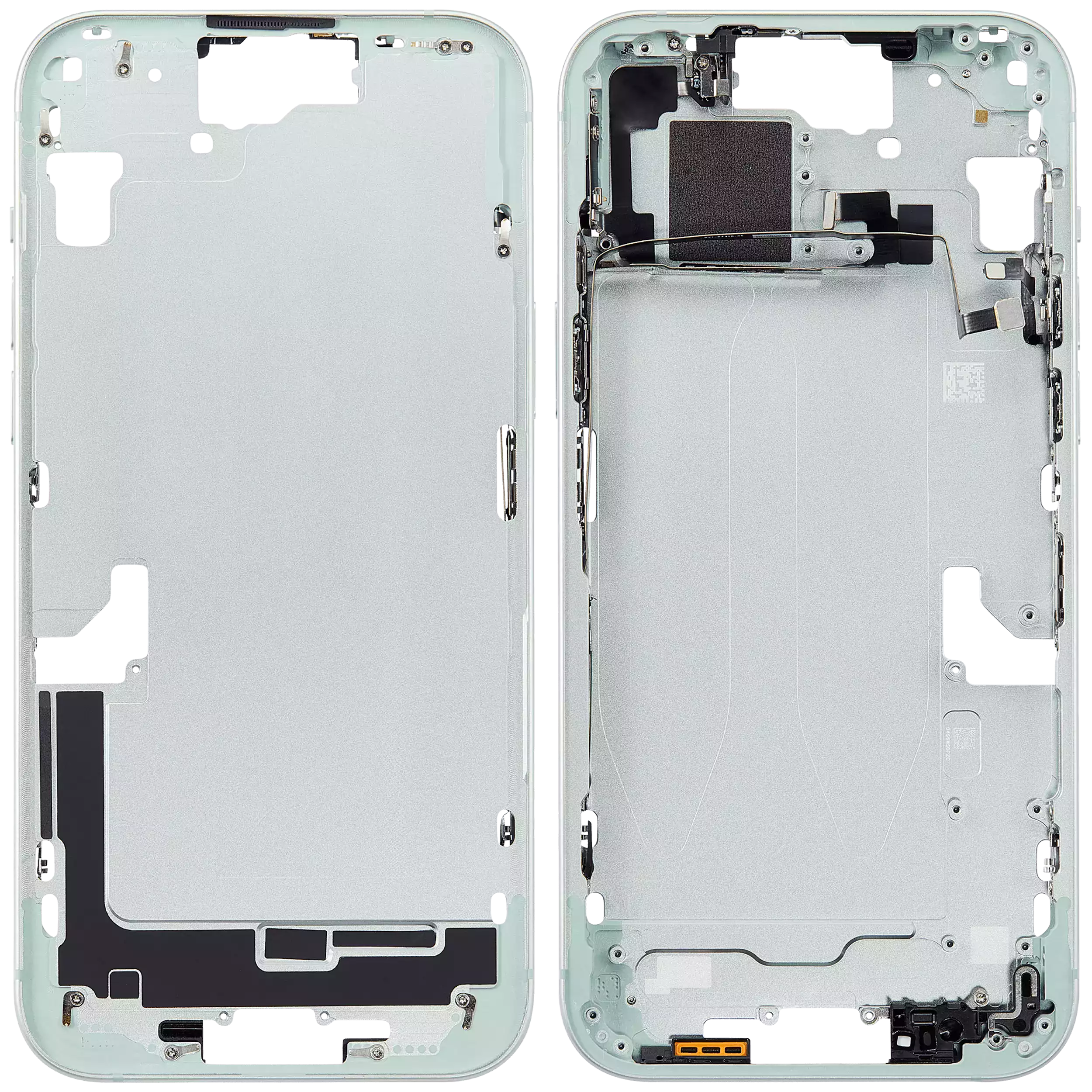 Mittelrahmen mit Kleinteilen für iPhone 15 Plus (US-Version) (Aftermarket Plus) (Green (Grün)) – Bild 2