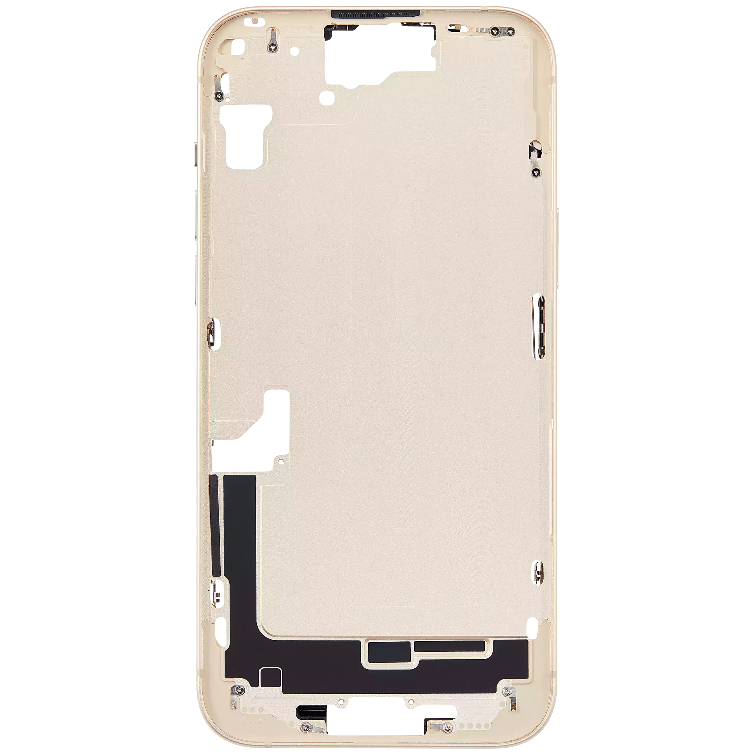 Mittelrahmen mit Kleinteilen für iPhone 15 Plus (US-Version) (Aftermarket Plus) (Yellow) – Bild 3