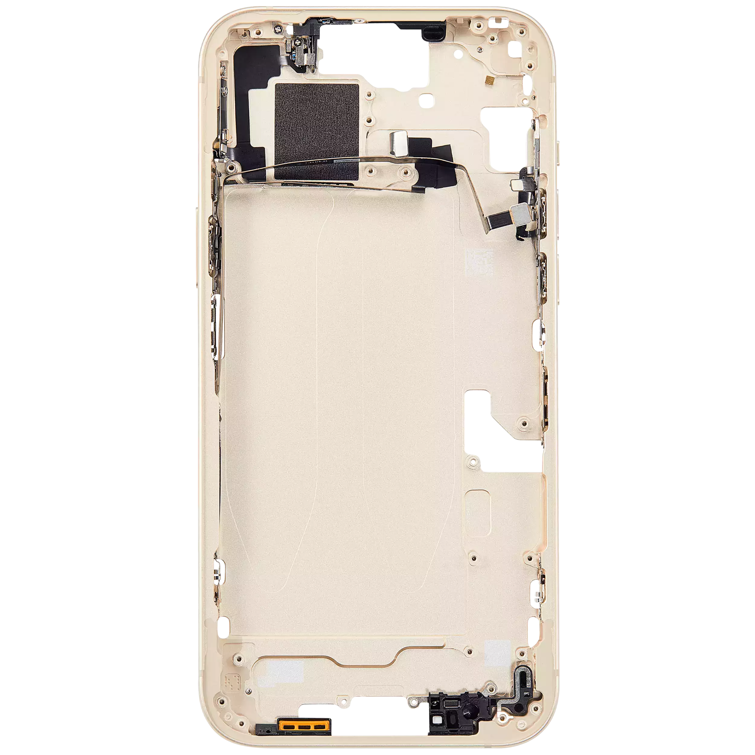 Mittelrahmen mit Kleinteilen für iPhone 15 Plus (US-Version) (Aftermarket Plus) (Yellow) – Bild 4