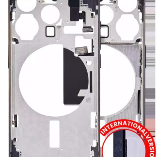 Mittelrahmen mit Kleinteilen für iPhone 15 Pro (EU / globale Version) (Aftermarket Plus) (Blue Titanium)