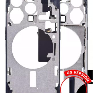 Mittelrahmen mit Kleinteilen für iPhone 15 Pro (US-Version) (Aftermarket Plus) (Blue Titanium)