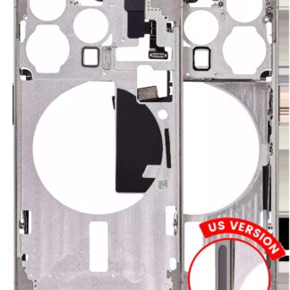 Mittelrahmen mit Kleinteilen für iPhone 15 Pro (US-Version) (Aftermarket Plus) (Natural Titanium)
