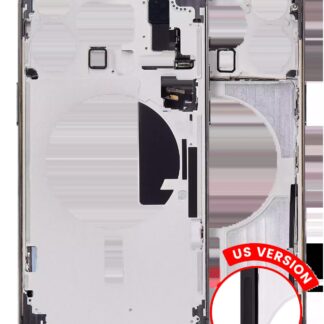 Mittelrahmen mit Kleinteilen für iPhone 15 Pro Max (US-Version) (Aftermarket Plus) (Black Titanium)