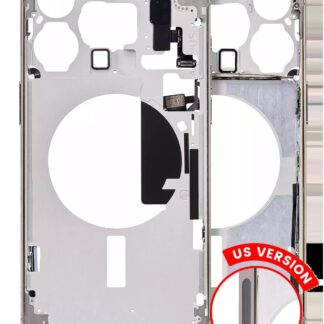 Mittelrahmen mit Kleinteilen für iPhone 15 Pro Max (US-Version) (Aftermarket Plus) (Natural Titanium)