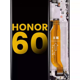 OLED Display mit Rahmen für Honor 60 (professionell aufgearbeitet) (Black (Schwarz))