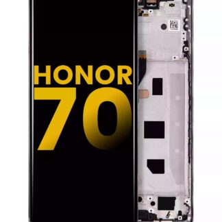 OLED Display mit Rahmen für Honor 70 (professionell aufgearbeitet) (Midnight Black (Schwarz))