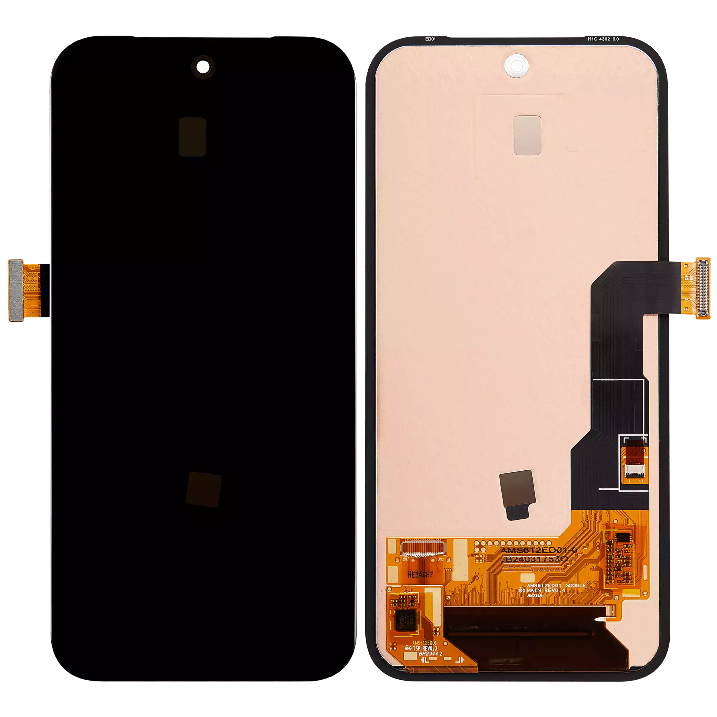 OLED Display ohne Rahmen (ohne Fingerprint Sensor) für Google Pixel 8A (professionell aufgearbeitet) – Bild 2