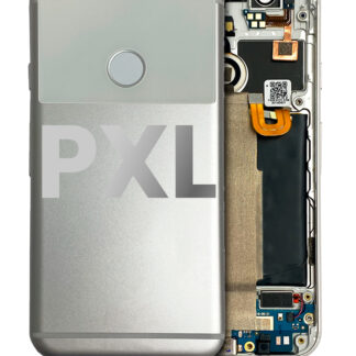 Rückgehäuse mit Kleinteilen vormontiert für Google Pixel (ausgebautes Originalteil: Grade A) (White (Weiß))