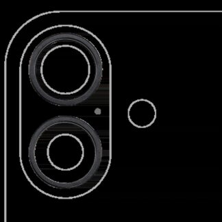 Rückkamera-Blendenring einzeln für iPhone 16 / 16 Plus (Black (Schwarz)) (2-teiliges Set)
