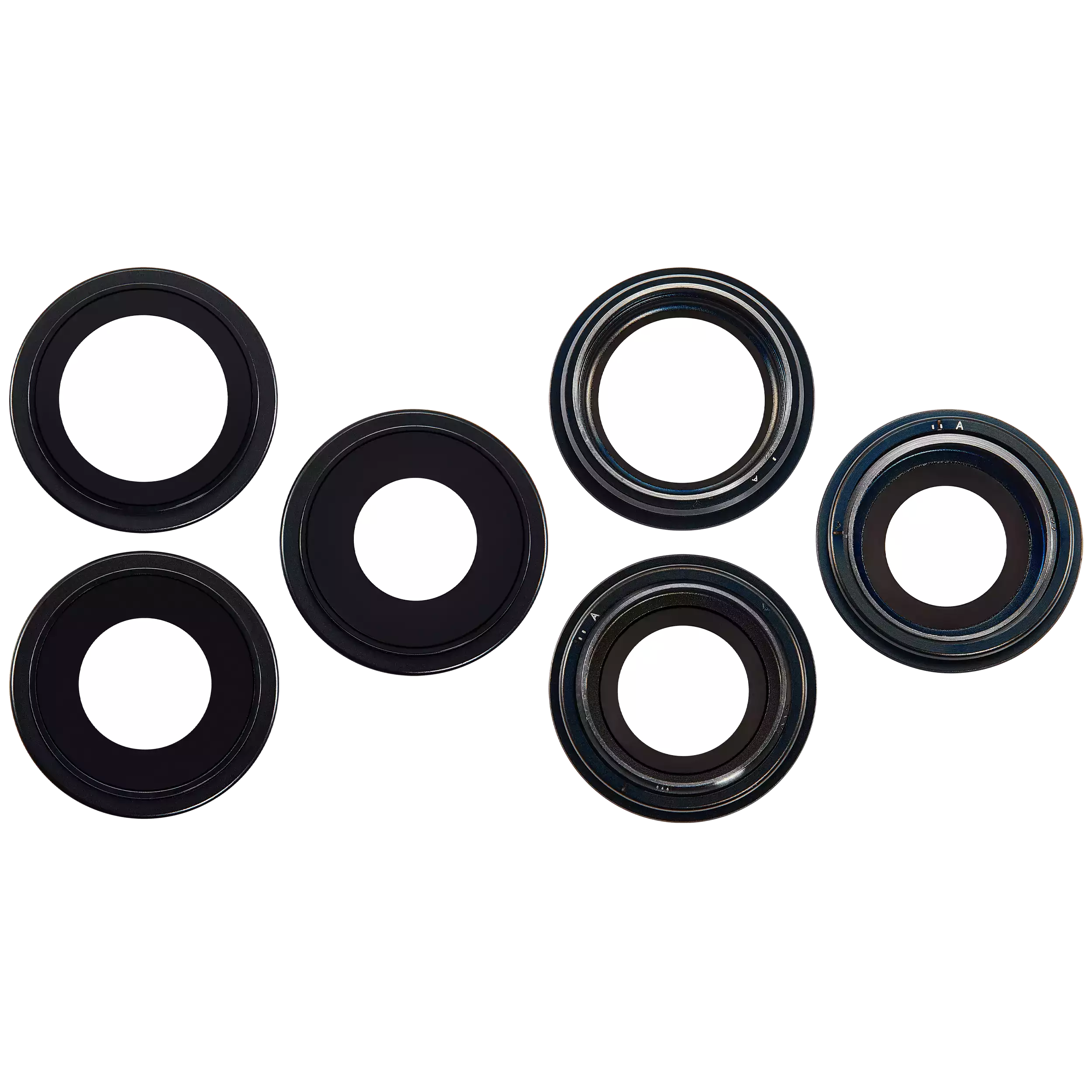 Rückkamera-Glas mit Halterung und Blende für iPhone 16 Pro / 16 Pro Max (3-teiliges Set) (Premium) (Black Titanium) – Bild 2
