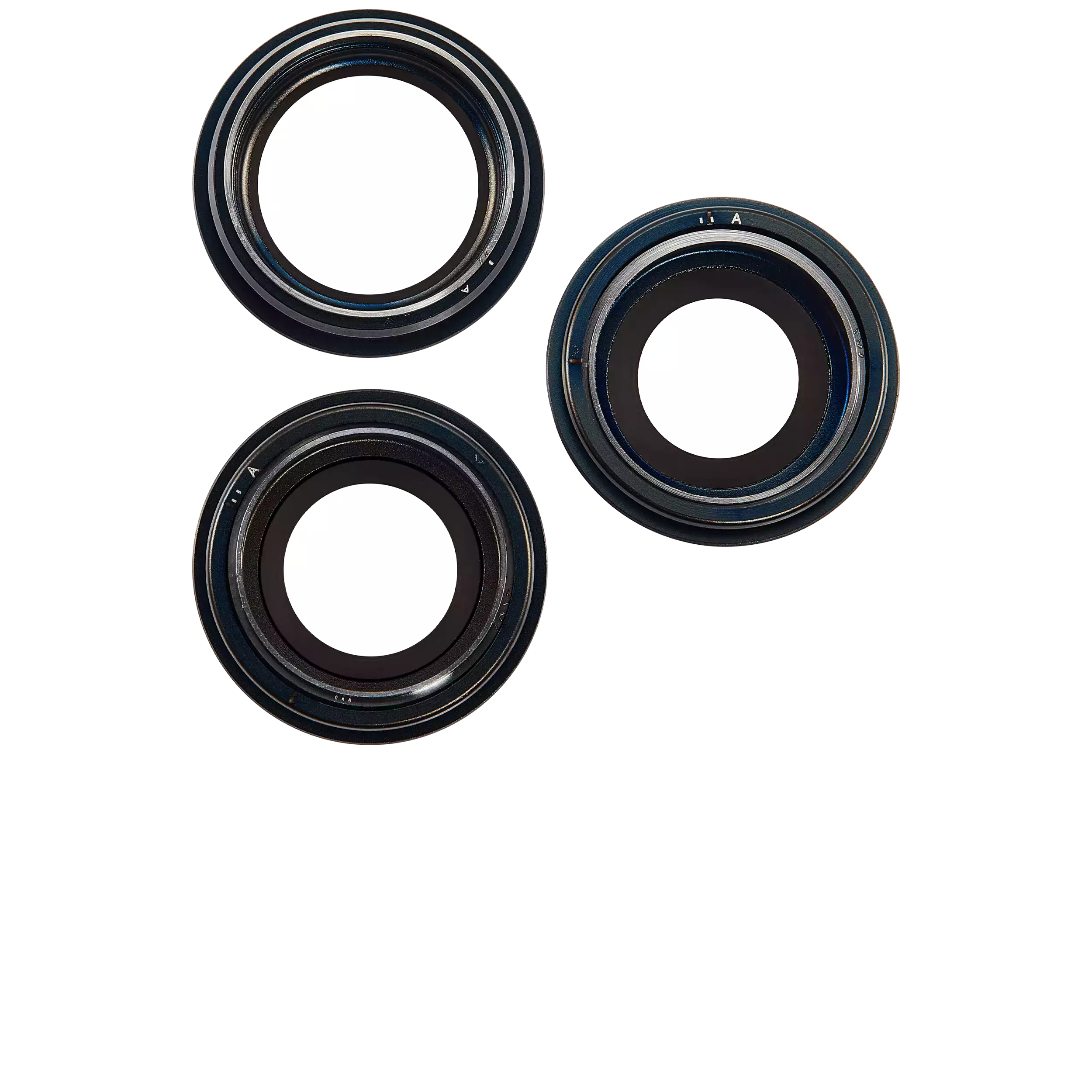 Rückkamera-Glas mit Halterung und Blende für iPhone 16 Pro / 16 Pro Max (3-teiliges Set) (Premium) (Black Titanium) – Bild 3