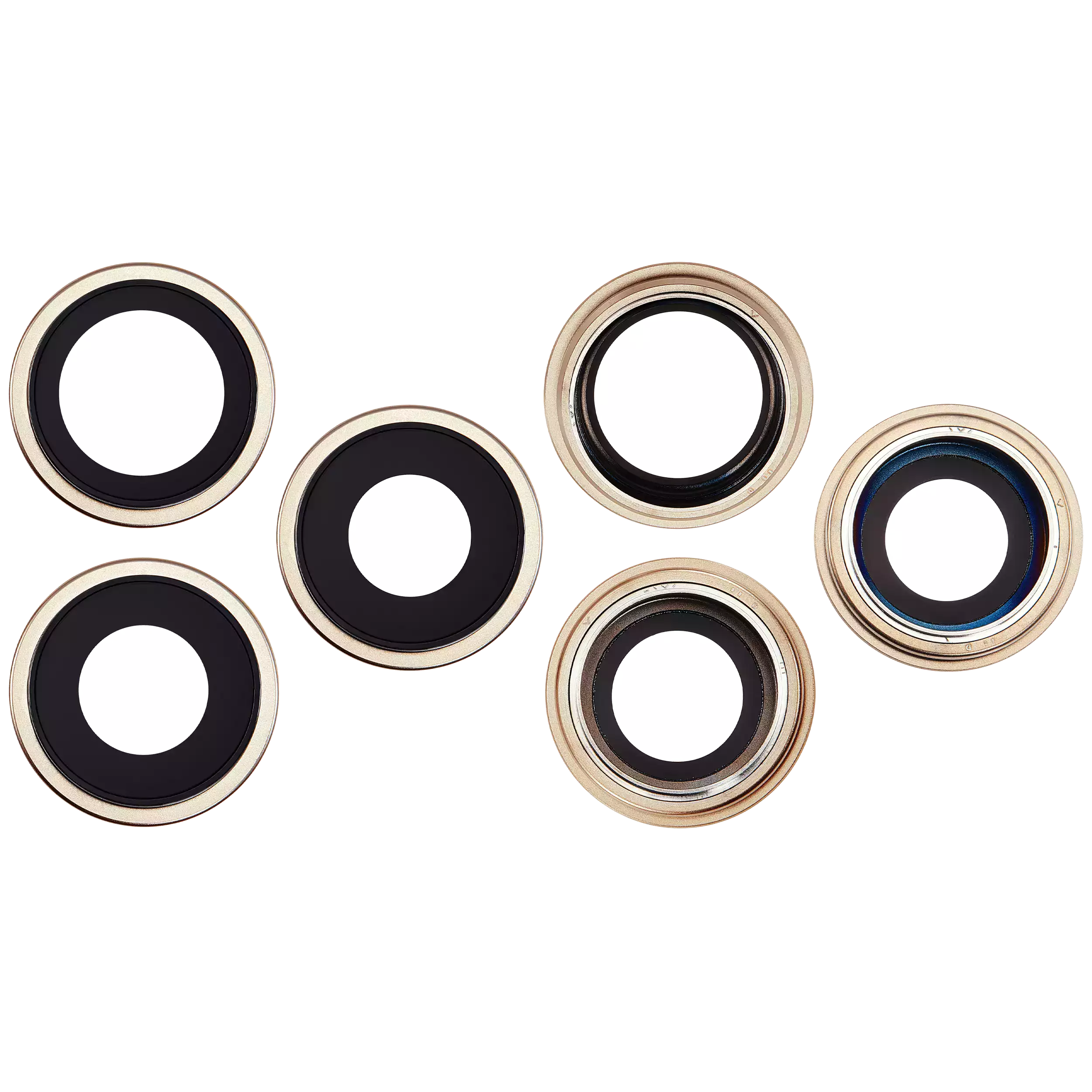 Rückkamera-Glas mit Halterung und Blende für iPhone 16 Pro / 16 Pro Max (3-teiliges Set) (Premium) (Desert Titanium) – Bild 2