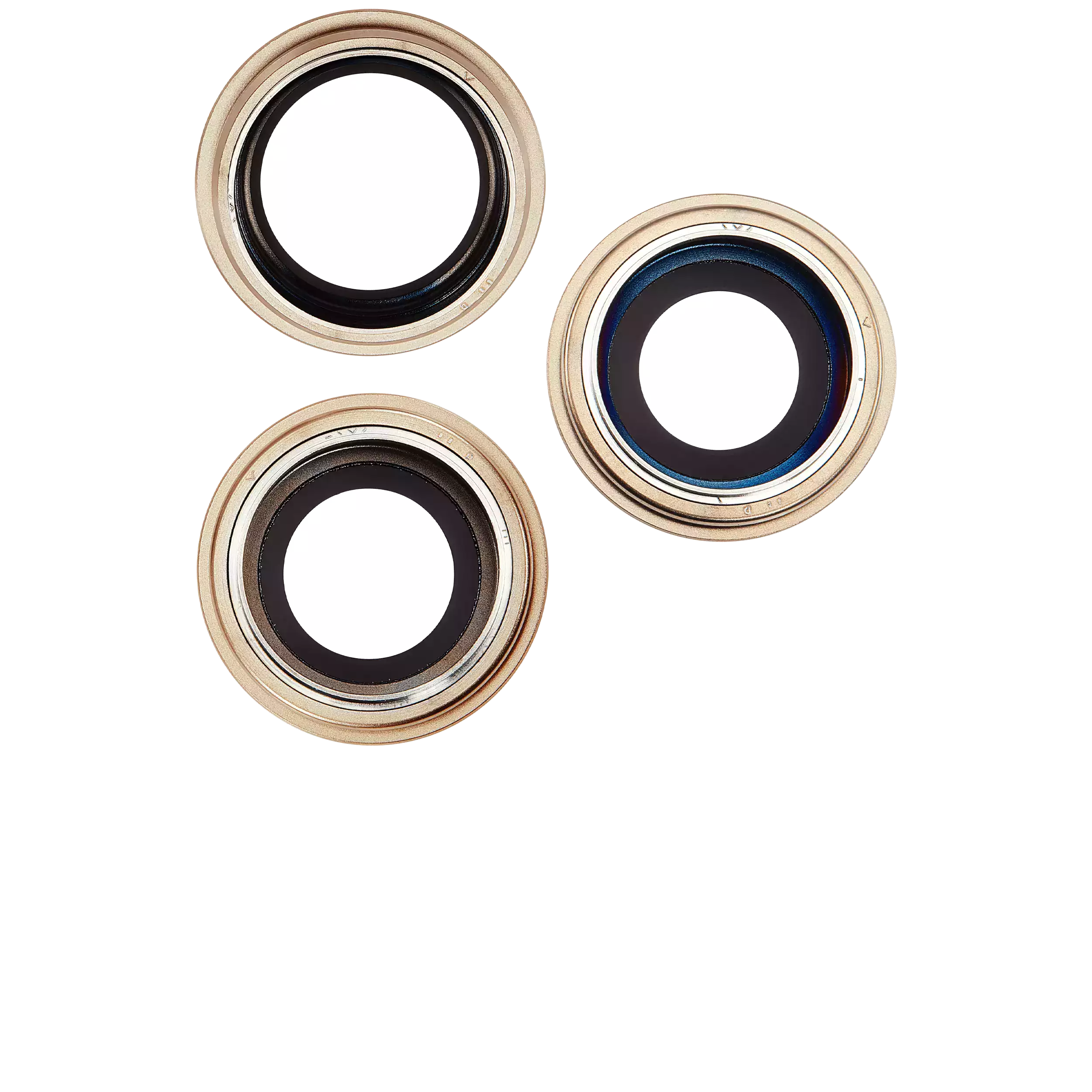 Rückkamera-Glas mit Halterung und Blende für iPhone 16 Pro / 16 Pro Max (3-teiliges Set) (Premium) (Desert Titanium) – Bild 3