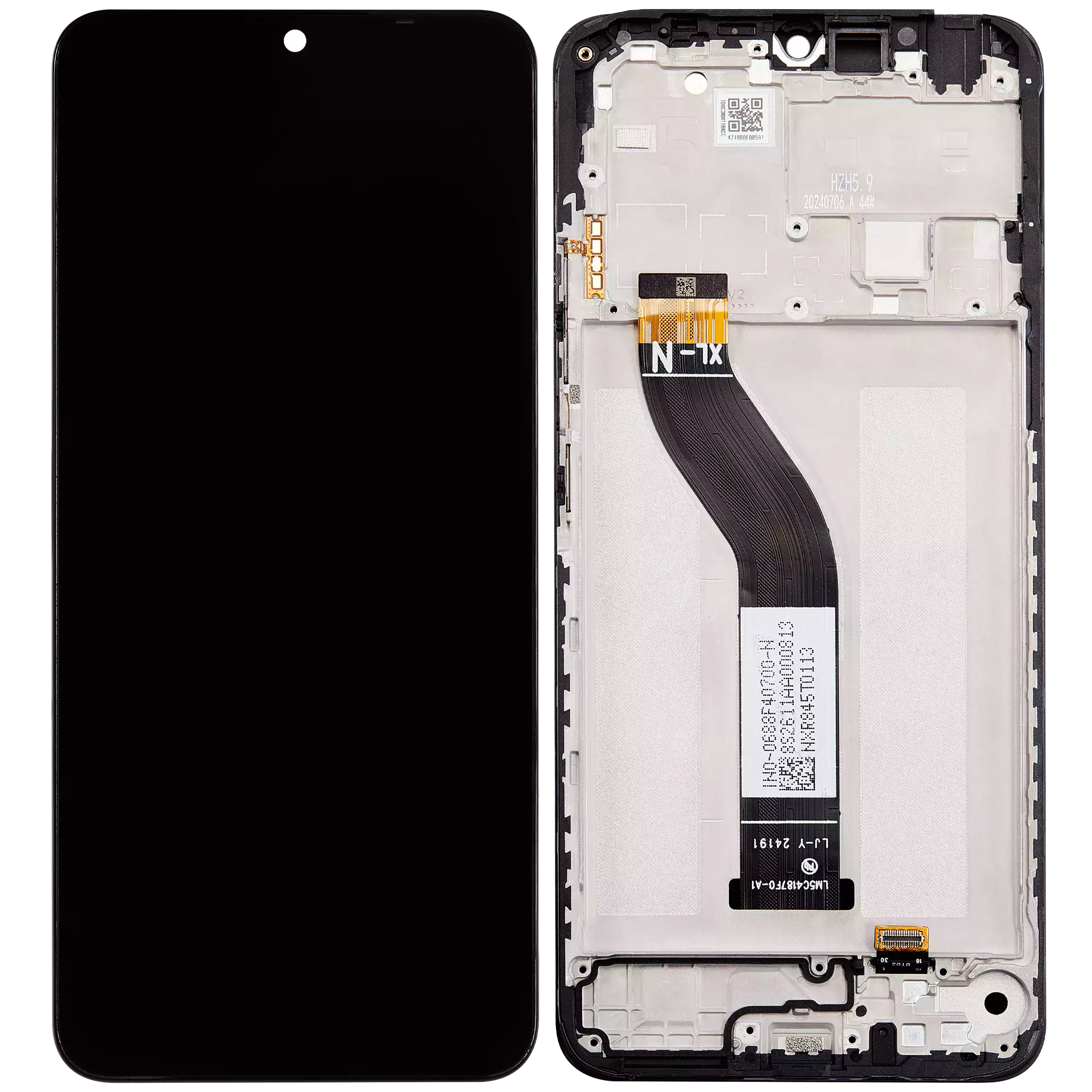 LCD Display mit Rahmen für Xiaomi Redmi 14C 4G / Poco C75 (professionell aufgearbeitet) – Bild 2