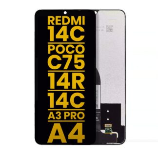 LCD Display ohne Rahmen für Xiaomi Redmi 14C 4G / 14C 5G / 14R / Redmi A4 / Redmi A3 Pro / Poco C75 (professionell aufgearbeitet)