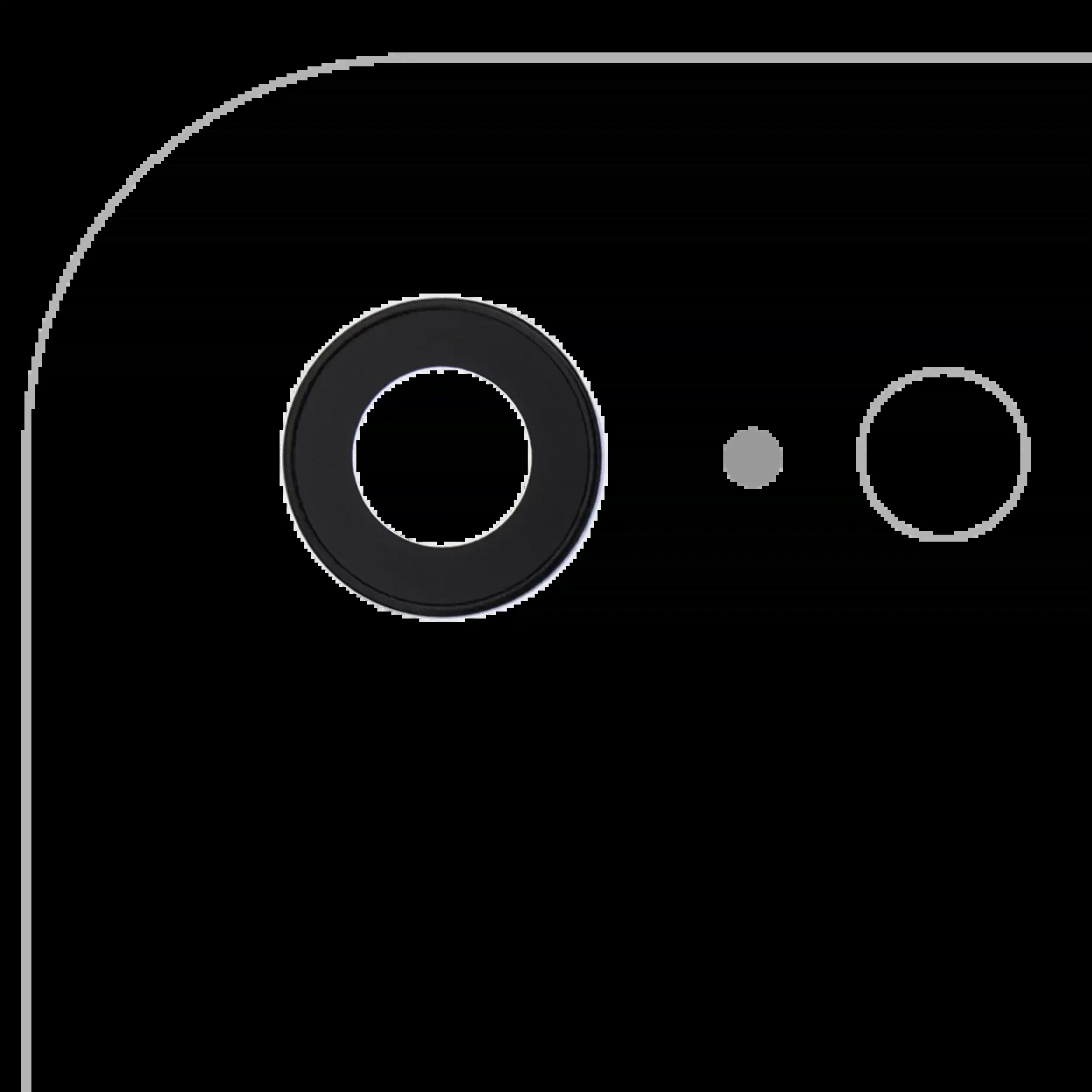 Rückkamera-Glas mit Halterung und Blende für iPhone 7 (Real Sapphire) (Premium) (10er-Pack)