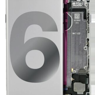 Rückgehäuse mit Kleinteilen vormontiert für iPhone 6 (ausgebautes Originalteil: Grade A) (Silver (Silber))