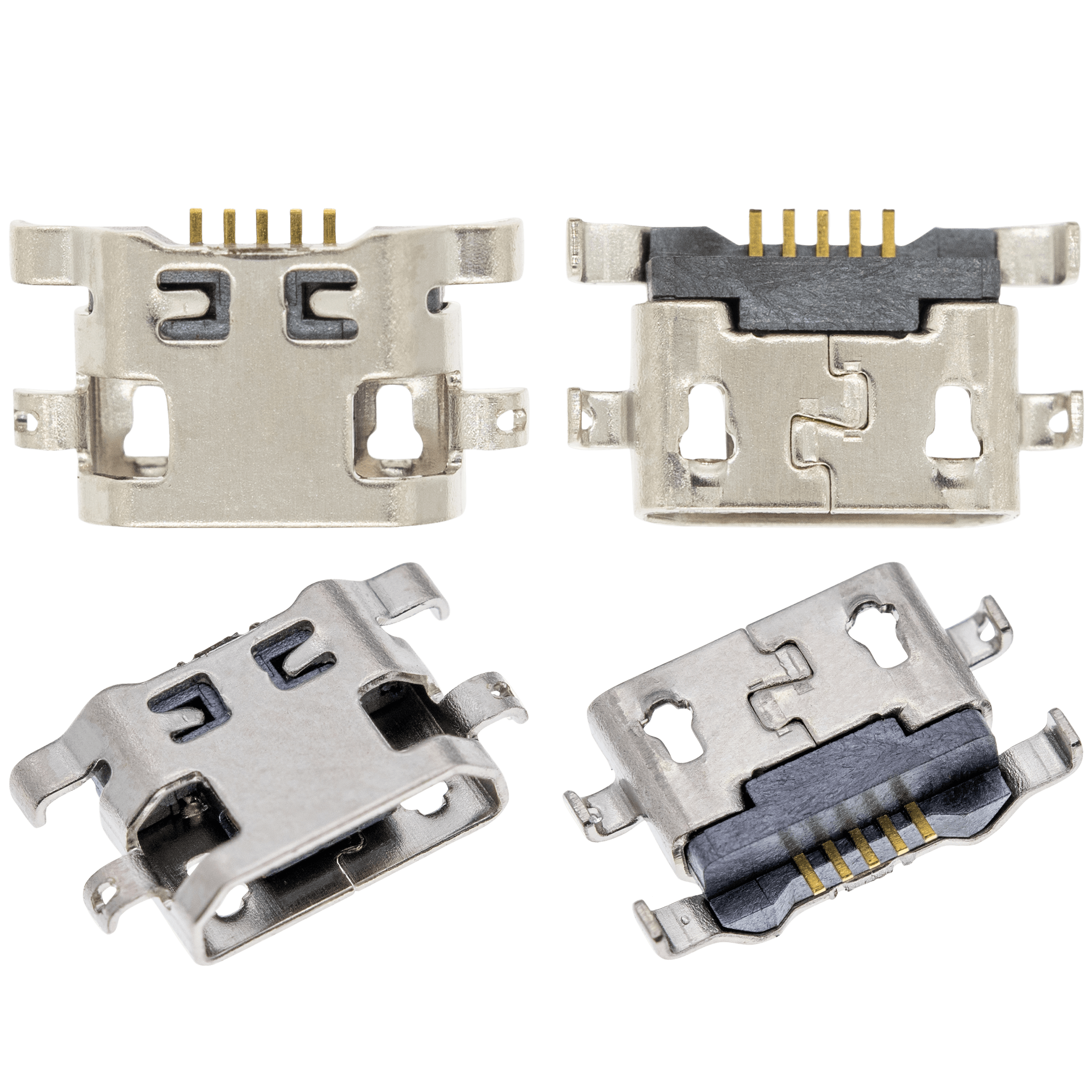 Ladebuchse Löten erforderlich - 05 Pin - Micro B - 4 Anchor Points (C397) – Bild 2
