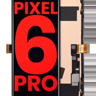 OLED Display mit Rahmen (ohne Fingerprint Sensor) für Google Pixel 6 Pro (Aftermarket Plus)