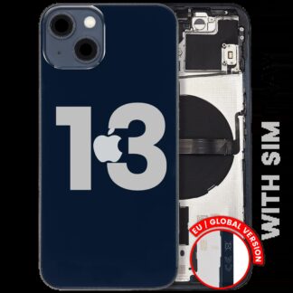 Rückgehäuse mit Kleinteilen für iPhone 13 (EU / globale Version) (ausgebautes Originalteil: Grade C) (Midnight)