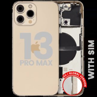 Rückgehäuse mit Kleinteilen für iPhone 13 Pro Max (EU / globale Version) (ausgebautes Originalteil: Grade B) (Gold)