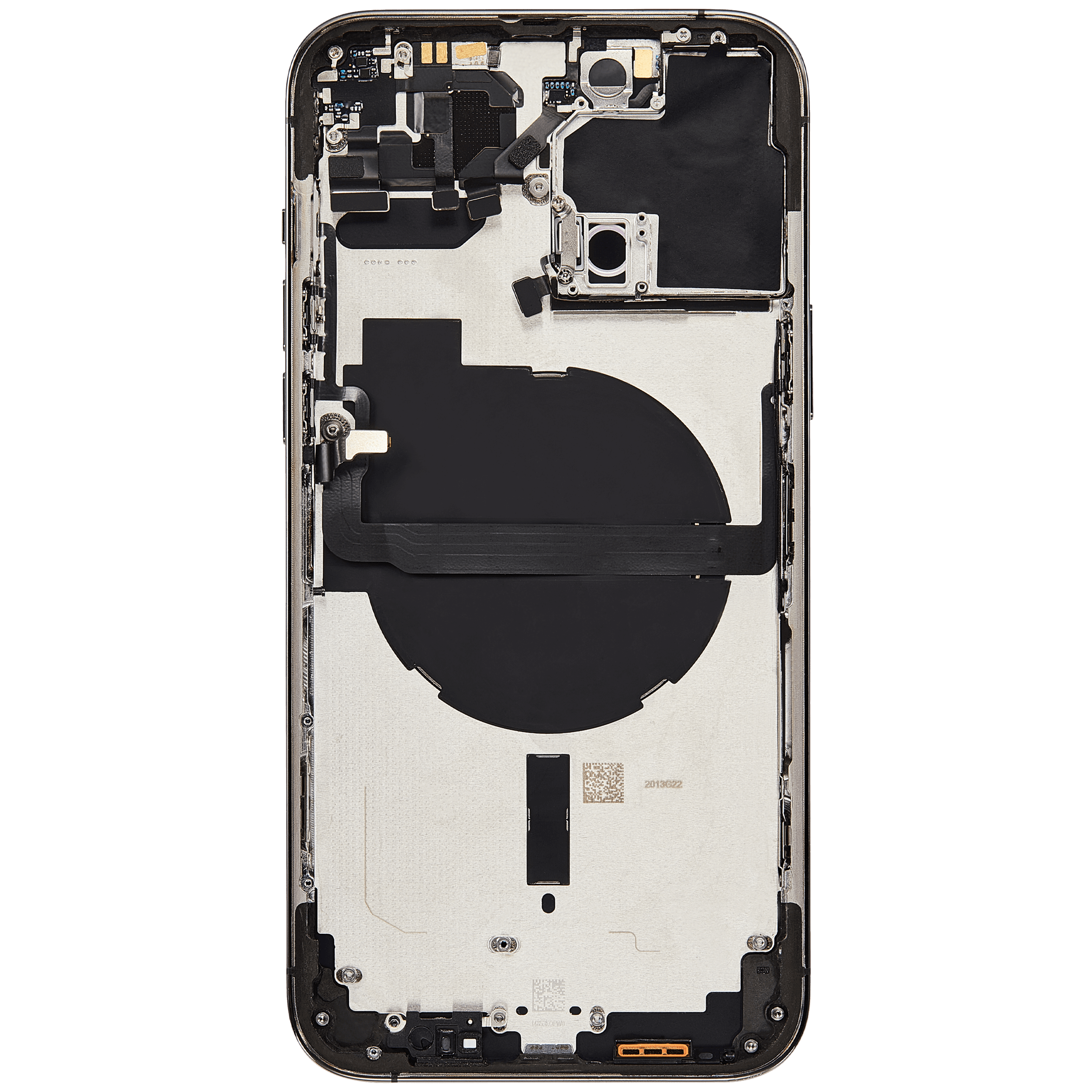 Rückgehäuse mit Kleinteilen für iPhone 13 Pro Max (EU / globale Version) (ausgebautes Originalteil: Grade B) (Graphite) – Bild 4