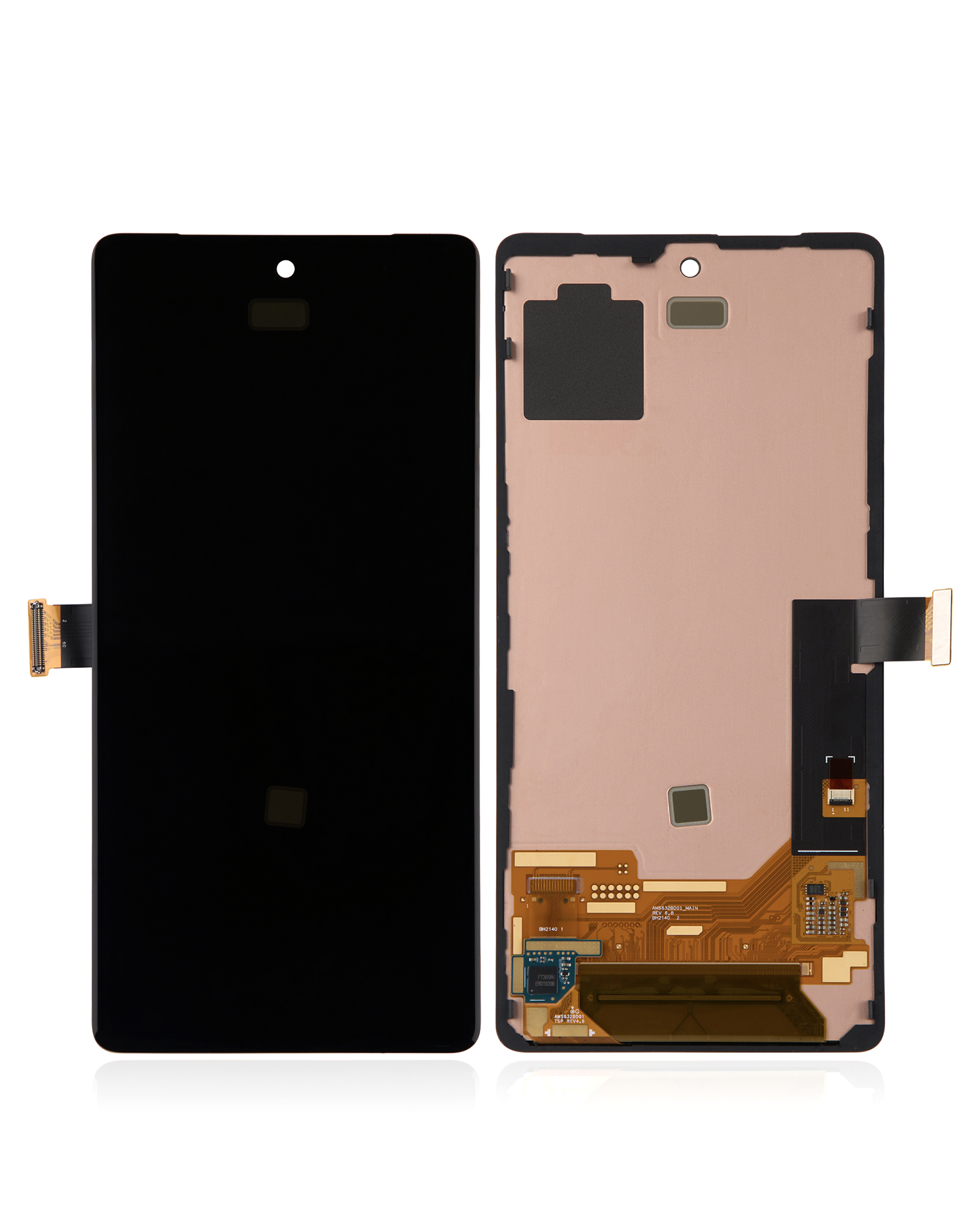 OLED Display mit Rahmen (ohne Fingerprint Sensor) für Google Pixel 7 (professionell aufgearbeitet) – Bild 2